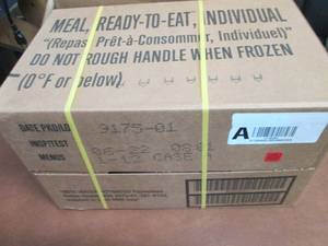 Sealed Case of 12 MREs Meal Ready ...