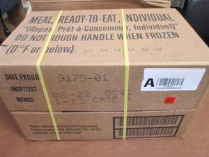 Sealed Case of 12 MREs Meal Ready ...