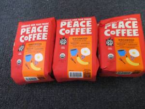 3- 12 oz Peace Coffee Birchwood Med...