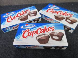 3- 8ct Boxes Hostess Cupcakes...