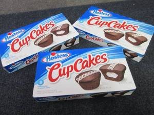 3- 8ct Boxes Hostess Cupcakes...