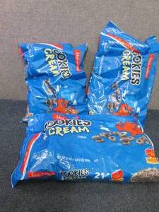 3- 21 oz Bags Malt O Meal Cookies &...