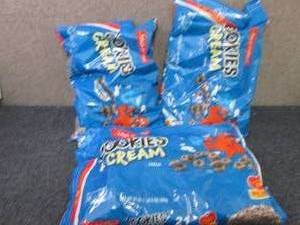 3- 21 oz Bags Malt O Meal Cookies &...