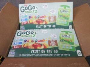 6- 12 pks GoGO Squeez Fruit on the ...