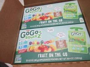 6- 12 pks GoGO Squeez Fruit on the ...