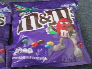 2- 18 oz Bags Dark Chocolate M&Ms...