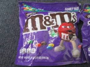 2- 18 oz Bags Dark Chocolate M&Ms...