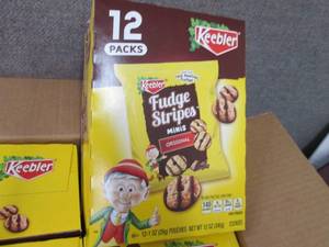 4- 12 pk  1 oz Keebler Fudge Stripe...