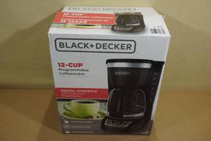 lot 6 image: Black  Decker 12-Cup Programmable Coffee Maker