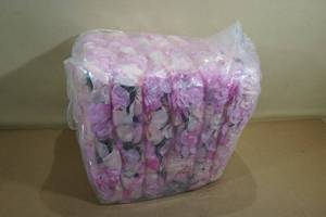 lot 49 image: Tigeen 12-Piece Flower Wall Panels 15x15 Silk Rose Dcor