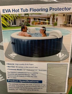 lot 39 image: 85 Hot Tub Floor Protector - 14 Thickness