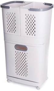lot 13 image: Bretoes Removable Laundry Basket Storage Rack