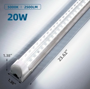 lot 47 image: 2-Pack Barrina 2 LED 20W Shop Lights
