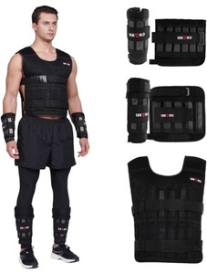 lot 107 image: Lekaro 44lb Adjustable Weighted Vest -96 Steel Plates