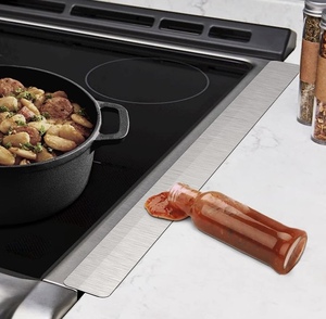 lot 119 image: Upgraded T Kitchen Stove Counter Gap Cover 2-Pack -Silver