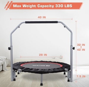 lot 131 image: Bcan 40 Foldable Mini Exercise Trampoline