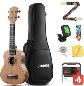 lot 148 image: Donner 23 Concert Ukulele Bundle -Brown