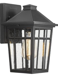 lot 159 image: Darkaway Outdoor Sconce Light -Black