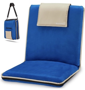 lot 163 image: Besunbar Meditation Floor Chair with Back Support -Royal Blue