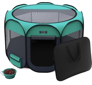 lot 42 image: Ruff N Ruffus Portable Pet Playpen -XL, 48x48x24