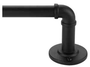 lot 231 image: Rustic Industrial Curtain Rod - 48-86