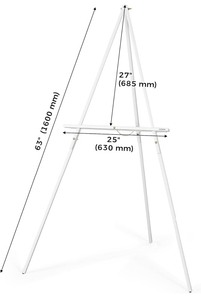 lot 228 image: 3 Pack of Foldable Wood Easel Tripods