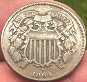 1864 Two Cent Piece