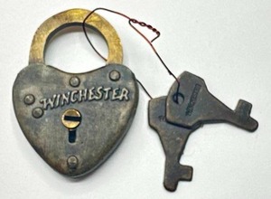 Winchester Heart Lock with Key