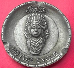 Indian Motorcycle Aluminum Ashtray 5 12
