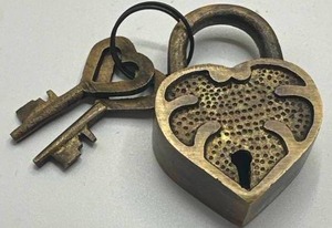 Brass Heart Lock