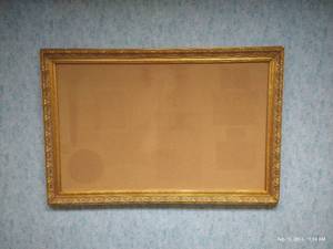 lot 1 image: Framed Cork Board