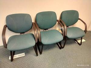 lot 41 image: Three Padded Chairs