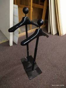 lot 62 image: (2) Black Adjustable Shirt Displays
