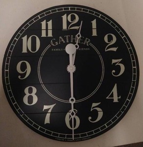 lot 72 image: 15 Navy & Cream Wall Clock