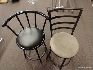 lot 77 image: (2) Bar Stools