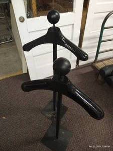 lot 92 image: (2) Black Adjustable Shirt Displays