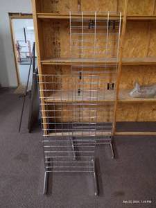 lot 112 image: (2) Metal Display Racks