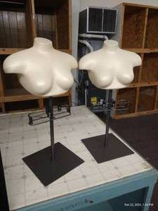lot 116 image: (2) Short Female Mannequins