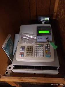 lot 121 image: Sharp XE-A404 Electronic Cash Register With Manual