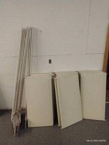 lot 135 image: Huge Lot of Metal Shelving