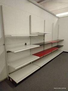 lot 136 image: Installed Metal Shelves