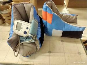 lot 207 image: Prevalon Heel Protector Boots & Blood Pressure Cuff