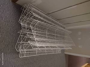 lot 239 image: Long Peg Board Racks