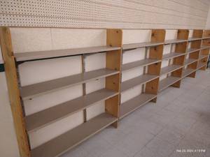 lot 260 image: Five Sections of Wall Shelving