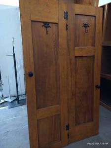 lot 340 image: Double Doors wDisplay Hooks