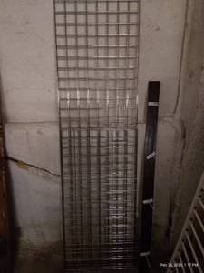 lot 342 image: Three Steel Grid Racks & Board wHooks