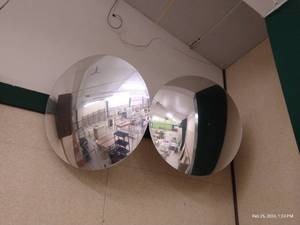 lot 344 image: Double Security Mirrors