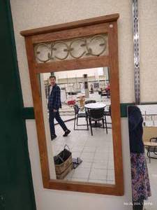 lot 350 image: Nice Wood Framed Mirror