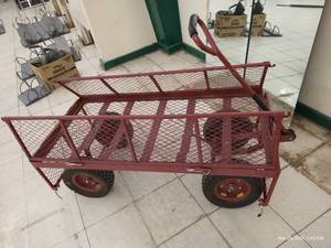 lot 351 image: Red Metal Cart