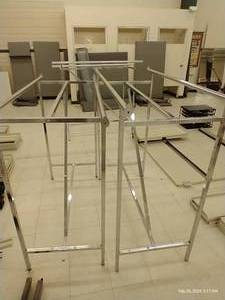 lot 388 image: Two Double Pole Clothing Racks